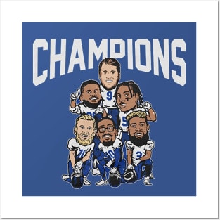 Von Miller Champs Caricatures Posters and Art